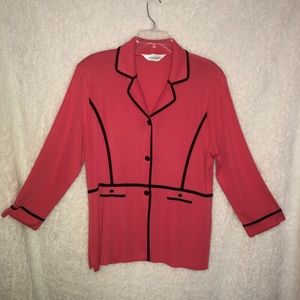 Misook Jacket Coral Large